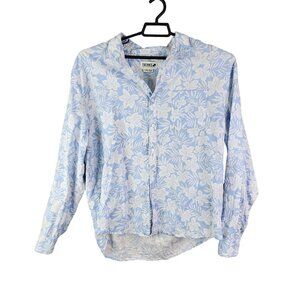 Womens Trunks Surf & Swim Co Floral Shirt Long Sleeve Button Up Linen Blend XL